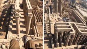 Πετώντας με παραμοτέρ στους αρχαιοαιγυπτιακούς ναούς του Λούξορ (VIDEO)