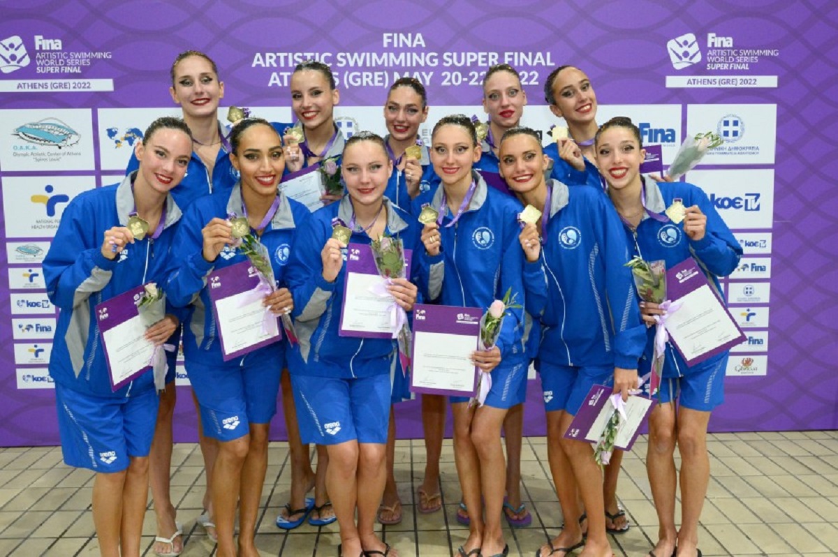 Εθνική Ομάδα Καλλιτεχνικής Κολύμβησης: Αποθεωτικό φινάλε με χρυσό μετάλλιο! (ΦΩΤΟ)
