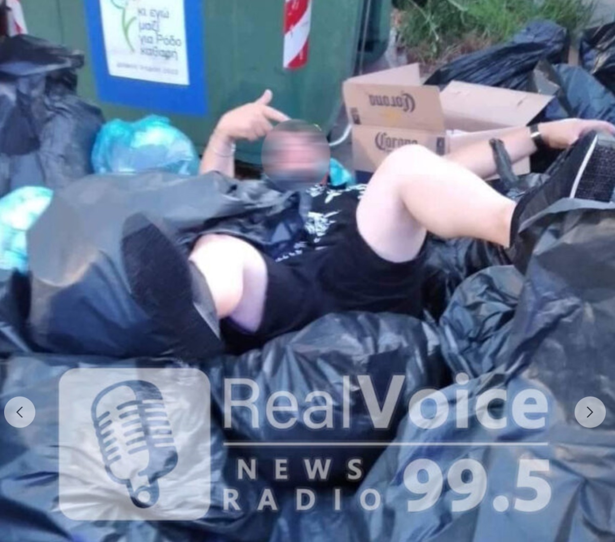 Απίστευτες εικόνες στη Ρόδο: Μεθυσμένοι τουρίστες κοιμούνται σε ξεχειλισμένους κάδους σκουπιδιών